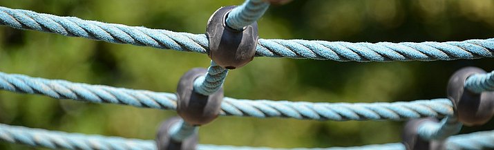 Ein blaues Netz