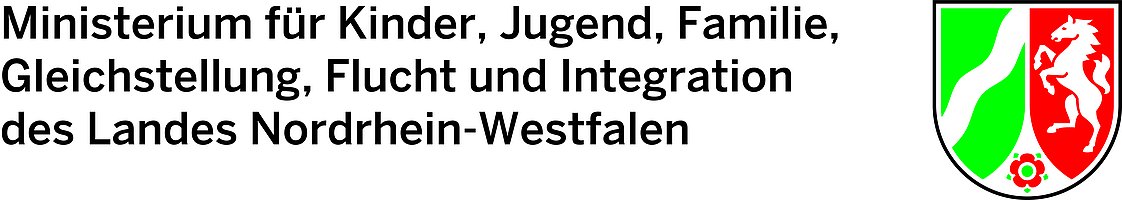 Logo des Ministeriums für Kinder, Jugendliche, Gleichstellung, Flucht und Integration