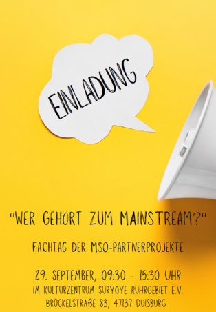 Einladung zum Fachtag der MSO-Partnerprojekte